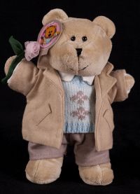 Starbucks Bearista 2006 45th Edition Valentine Boy Bear Plush